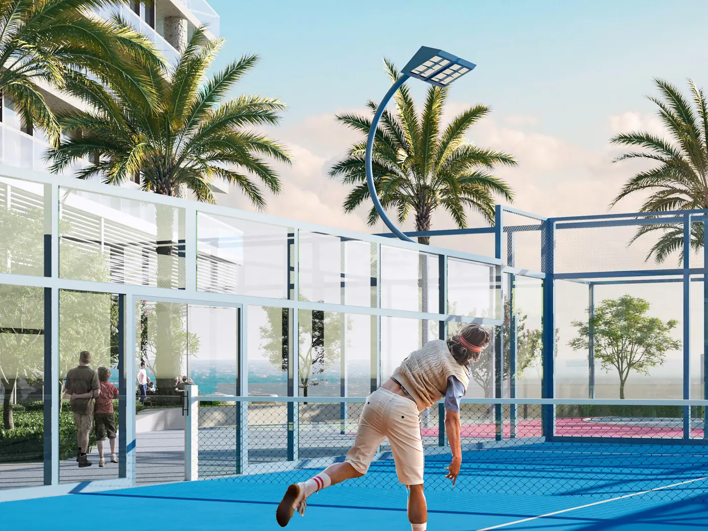 The sports court, Mar Casa