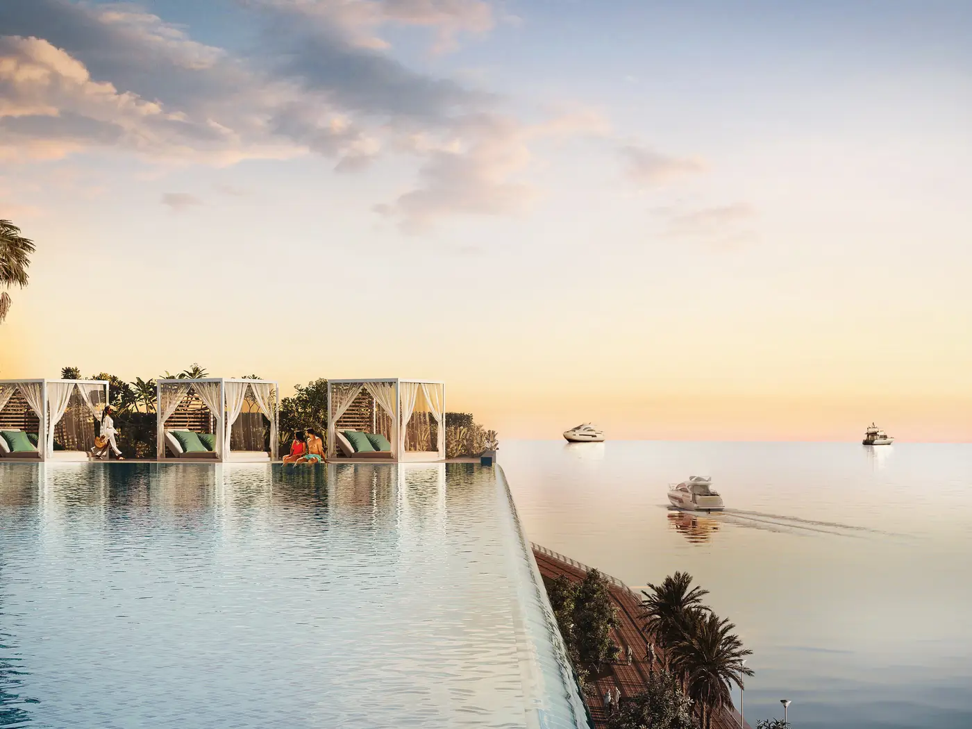 The infinity sand pool, Mar Casa